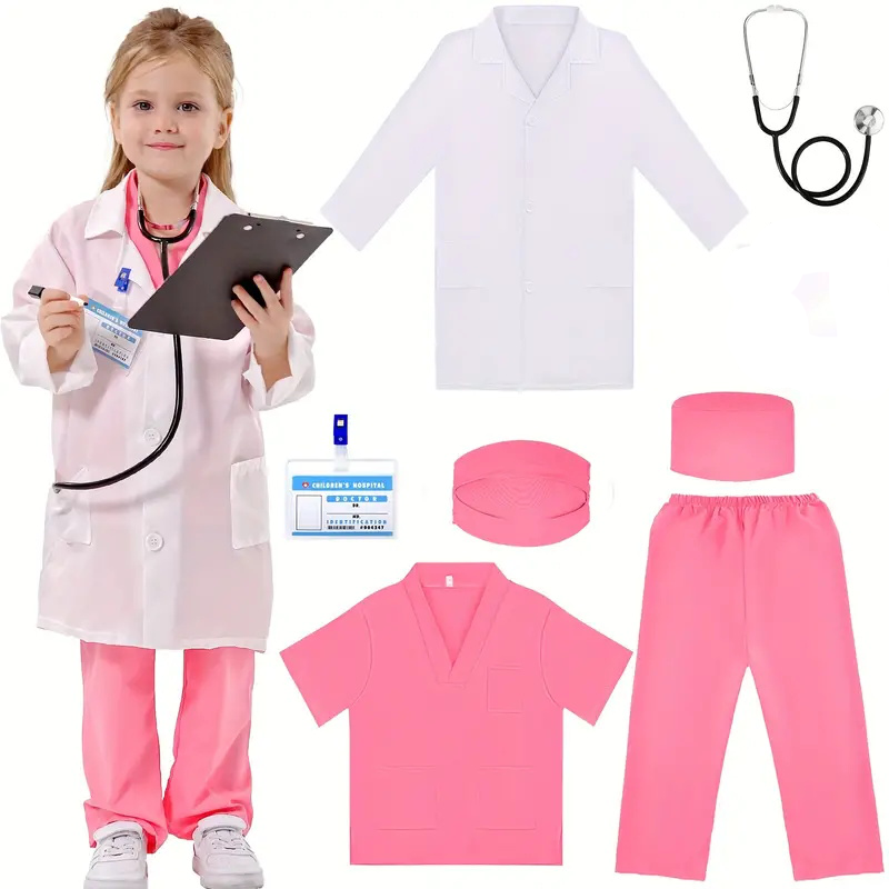 Medical Lab Coats - 7 STKS Kids Arts Verpleegkundige Cosplay