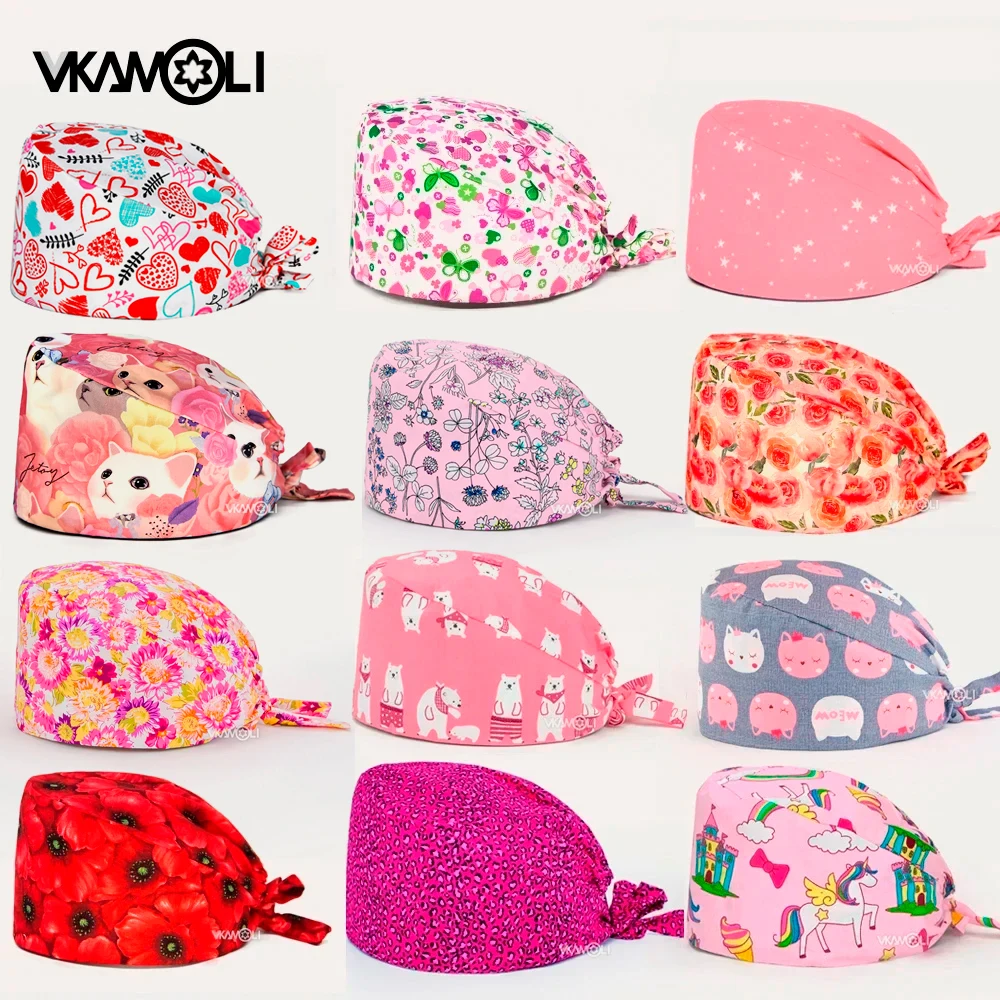 Medical Lab Worker - dames verpleegster scrubs cap Gezondheidswerkers Frosted