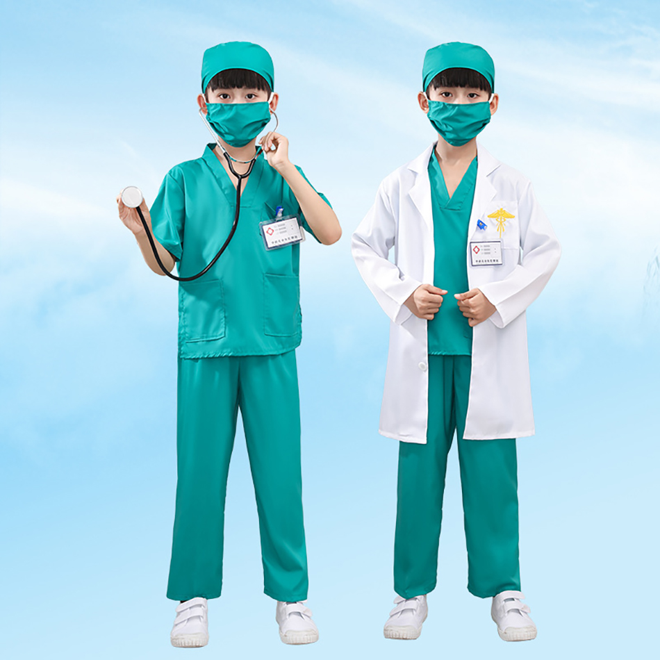 7-delig kind wit medisch unifo - Medical Lab Coats recensie en prijs