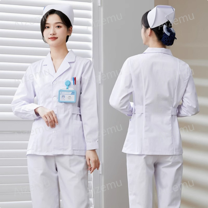 Nieuwe witte lange mouwen verp - Medical Lab Coats recensie en prijs