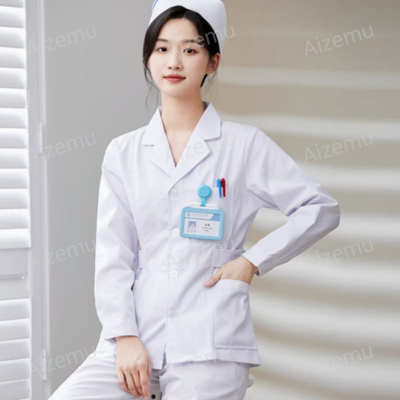 Nieuwe witte lange mouwen verp - Medical Lab Coats recensie en prijs