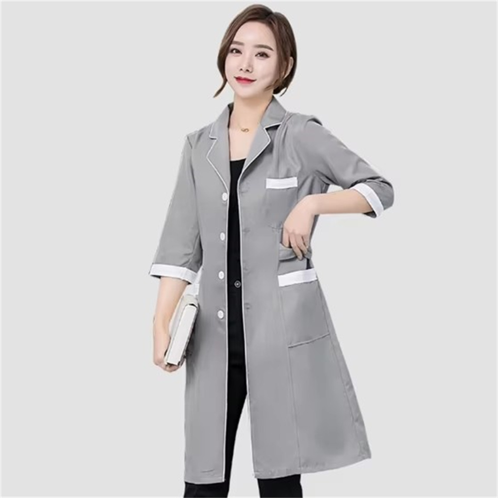 Hoogwaardig grijs effen kleur  - Medical Lab Coats recensie en prijs