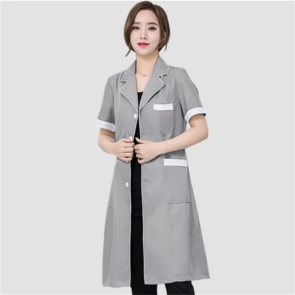 Hoogwaardig grijs effen kleur  - Medical Lab Coats recensie en prijs